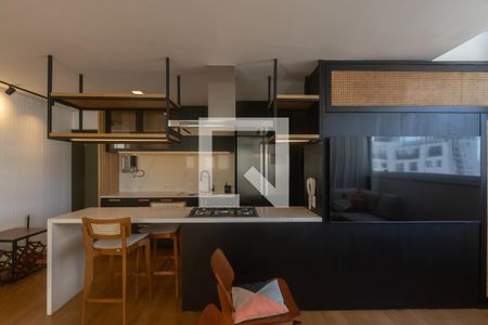 Sala de apartamento para alugar com 1 quarto, 94m² em Vila Olímpia, São Paulo