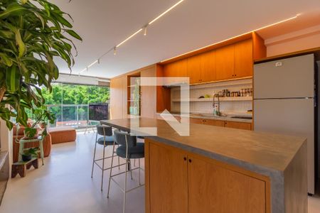 Sala/Cozinha de apartamento à venda com 2 quartos, 78m² em Vila Anglo Brasileira, São Paulo