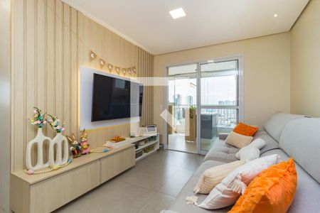 Sala de Estar de apartamento à venda com 2 quartos, 82m² em Vila Bertioga, São Paulo