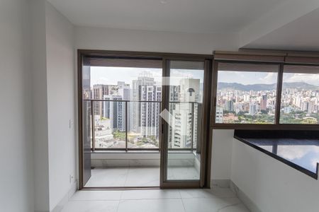 Varanda da Sala de apartamento para alugar com 2 quartos, 66m² em Santo Agostinho, Belo Horizonte