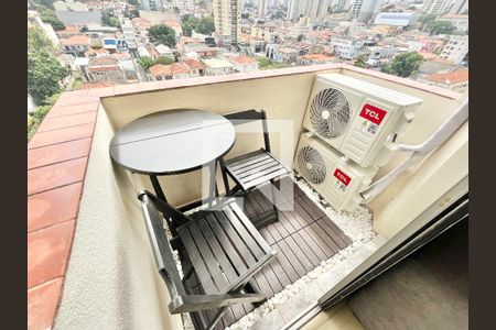 Varanda da Sala de apartamento à venda com 1 quarto, 48m² em Santana, São Paulo