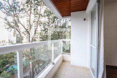 Varanda da Sala de apartamento para alugar com 3 quartos, 101m² em Vila Andrade, São Paulo