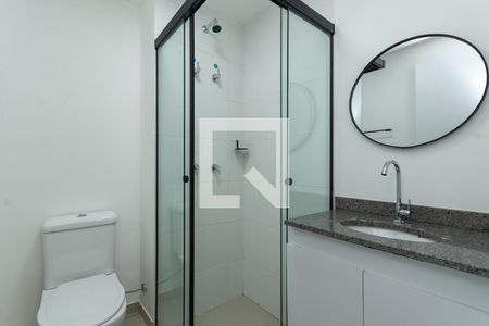 Banheiro Social de kitnet/studio para alugar com 1 quarto, 27m² em Perdizes, São Paulo