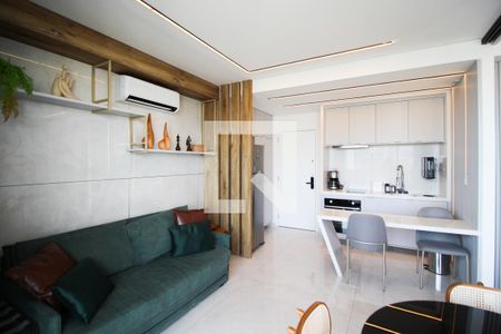 Sala de apartamento para alugar com 1 quarto, 42m² em Vila Olímpia, São Paulo