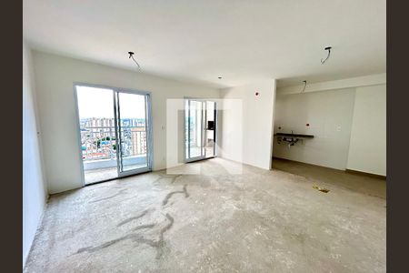 Sala e Quarto  de apartamento à venda com 1 quarto, 48m² em Picanço, Guarulhos