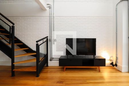 Sala/Cozinha de apartamento à venda com 1 quarto, 75m² em Cerqueira César, São Paulo