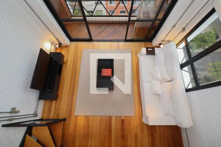 Sala/Cozinha de apartamento à venda com 1 quarto, 75m² em Cerqueira César, São Paulo