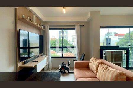 Sala de apartamento à venda com 1 quarto, 35m² em Pinheiros, São Paulo