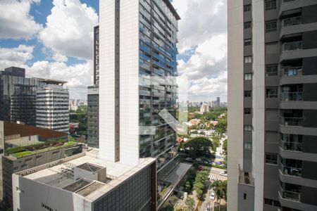 Vista da Sala e Cozinha de apartamento à venda com 2 quartos, 45m² em Pinheiros, São Paulo