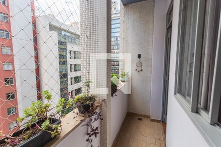 Varanda da Sala de apartamento à venda com 3 quartos, 153m² em Centro, Belo Horizonte