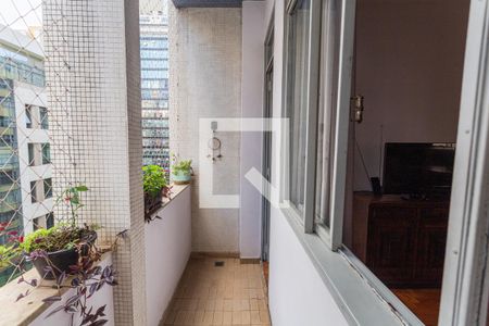 Varanda da Sala de apartamento à venda com 3 quartos, 153m² em Centro, Belo Horizonte