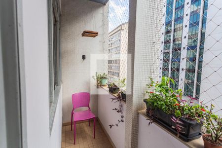 Varanda da Sala de apartamento à venda com 3 quartos, 153m² em Centro, Belo Horizonte