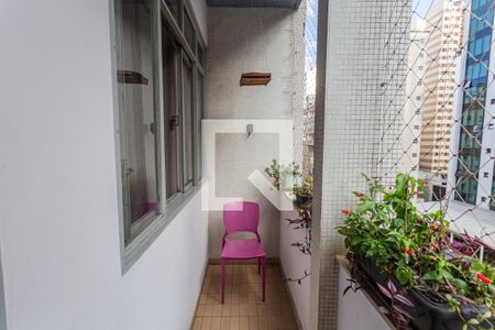Varanda da Sala de apartamento à venda com 3 quartos, 153m² em Centro, Belo Horizonte