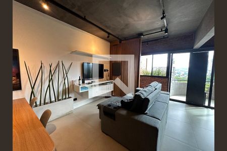 Sala de apartamento à venda com 1 quarto, 57m² em Alphaville Industrial, Barueri