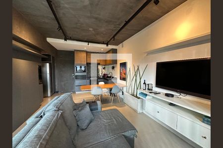 Sala de apartamento à venda com 1 quarto, 57m² em Alphaville Industrial, Barueri