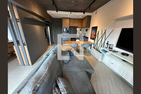 Sala de apartamento à venda com 1 quarto, 57m² em Alphaville Industrial, Barueri
