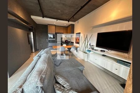 Sala de apartamento à venda com 1 quarto, 57m² em Alphaville Industrial, Barueri