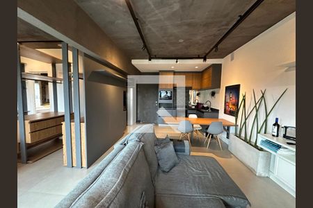 Sala de apartamento à venda com 1 quarto, 57m² em Alphaville Industrial, Barueri