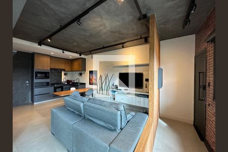 Sala de apartamento à venda com 1 quarto, 57m² em Alphaville Industrial, Barueri