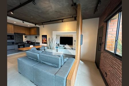 Sala de apartamento à venda com 1 quarto, 57m² em Alphaville Industrial, Barueri