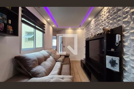 Sala  de apartamento à venda com 2 quartos, 100m² em Jardim Santo Alberto, Santo André
