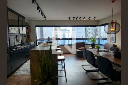 Sala e Cozinha integrada  de apartamento à venda com 2 quartos, 89m² em Vila Augusta, Guarulhos