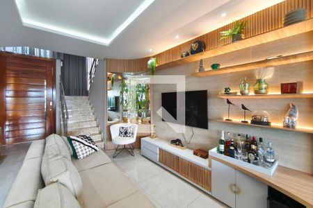 Sala de casa de condomínio à venda com 3 quartos, 240m² em Swiss Park, Campinas