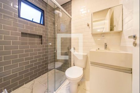 Banheiro Social de apartamento para alugar com 3 quartos, 130m² em Vila Valparaíso, Santo André