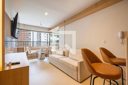 Sala/Cozinha de apartamento para alugar com 1 quarto, 44m² em Paraíso, São Paulo