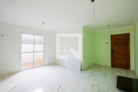 Sala/Cozinha de apartamento à venda com 2 quartos, 57m² em Parque Industriario, Santo André