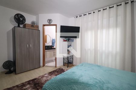 Quarto 1 suíte de apartamento à venda com 3 quartos, 122m² em Vila Pires, Santo André