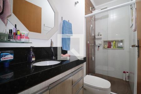 Banheiro Quarto 1 suíte de apartamento à venda com 3 quartos, 122m² em Vila Pires, Santo André