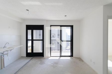 Sala e Cozinha  de apartamento à venda com 2 quartos, 42m² em Vila Campanela, São Paulo