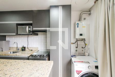 Sala/Cozinha de apartamento à venda com 2 quartos, 51m² em Fátima, Canoas