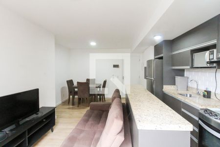 Sala/Cozinha de apartamento à venda com 2 quartos, 51m² em Fátima, Canoas