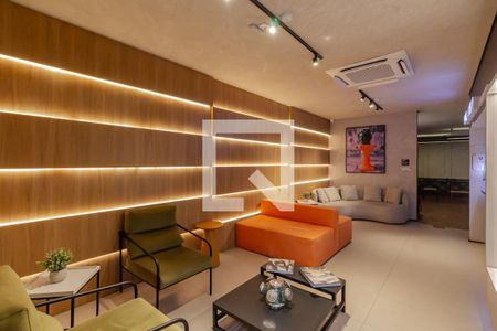 Área comum de kitnet/studio à venda com 1 quarto, 28m² em Indianópolis, São Paulo