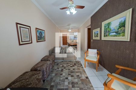 Sala de apartamento para alugar com 2 quartos, 85m² em Guilhermina, Praia Grande