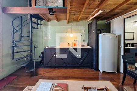 Sala/Cozinha de apartamento para alugar com 1 quarto, 38m² em Centro, Niterói