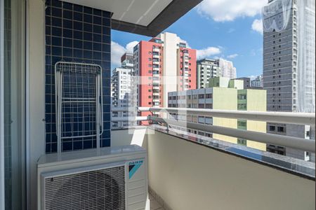 Varanda da Sala de kitnet/studio à venda com 1 quarto, 35m² em Bela Vista, São Paulo