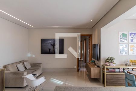 Sala de apartamento à venda com 3 quartos, 88m² em Nova Suíça, Belo Horizonte