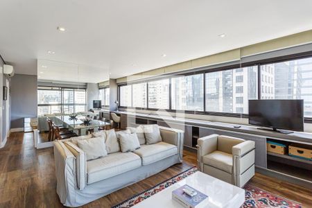 Sala de apartamento para alugar com 1 quarto, 86m² em Vila Olímpia, São Paulo