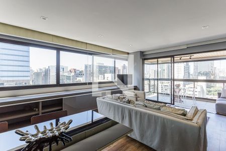 Sala de apartamento para alugar com 1 quarto, 86m² em Vila Olímpia, São Paulo