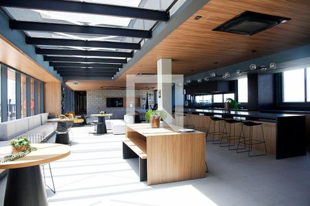 Área Comum - Lounge Gourmet de apartamento para alugar com 1 quarto, 27m² em Cidade Baixa, Porto Alegre