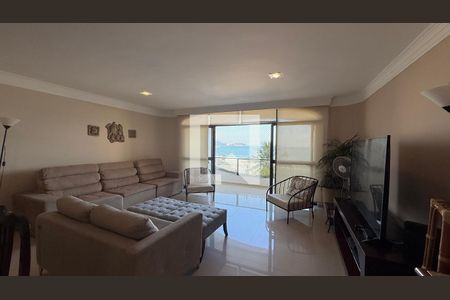 Sala de apartamento para alugar com 4 quartos, 196m² em Centro, Guarujá