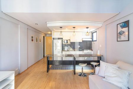 Sala de apartamento para alugar com 1 quarto, 54m² em Indianópolis, São Paulo