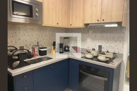 Cozinha de kitnet/studio à venda com 1 quarto, 44m² em Consolação, São Paulo