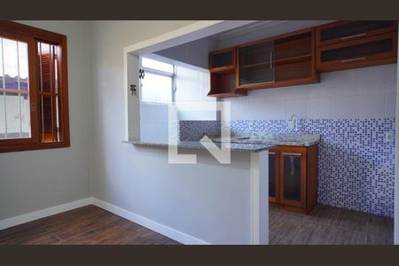 Sala e cozinha  de apartamento à venda com 2 quartos, 77m² em Farroupilha, Porto Alegre