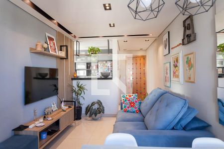 sala de apartamento à venda com 2 quartos, 50m² em Castelo, Belo Horizonte
