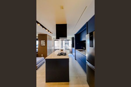 Cozinha de apartamento para alugar com 1 quarto, 50m² em Brás, São Paulo