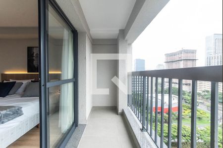 Varanda do Studio de kitnet/studio à venda com 1 quarto, 24m² em Vila Cordeiro, São Paulo